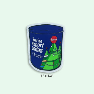 Rovira Tin Can Christmas Trees 2020 Mini Sticker